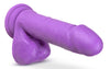 Neo - 8 Inch Dual Density Dildo - Neon Purple