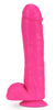 Neo - 11 Inch Dual Density Dildo - Neon Pink