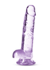 Naturally Yours - 7 Inch Crystalline Dildo -  Amethhyst