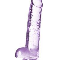 Naturally Yours - 7 Inch Crystalline Dildo -  Amethhyst