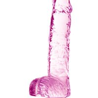 Naturally Yours - 6 Inch Crystalline Dildo - Rose