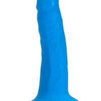 Neo Elite - 6 Inch Dual Density Cock - Neon Blue