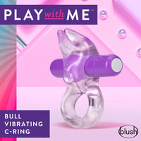Play With Me – Bull Vibrating C-Ring - Purple