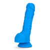 Neo Elite - 9 Inch Silicone Dual Density Cock With Balls - Blue