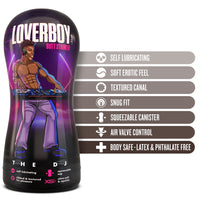 Loverboy - the Dj - Self Lubricating Stroker -  Brown
