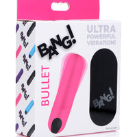 Bang Vibrating Bullet With Remote Control - Pink