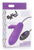7x Pulsing Rechargeable Silicone Bullet- Purple