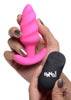 21x Silicone Swirl Plug With Remote - Pink