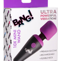 Bang - 10x Vibrating Mini Silicone Wand - Purple
