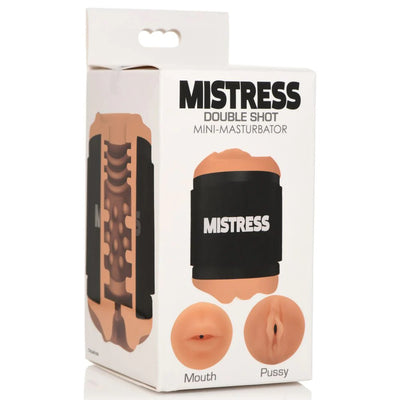 Mistress Double Shot Mouth and Pussy Stroker - Medium