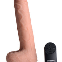 Big Shot 9 Inch Silicone Thrusting Dildo With - Balls and Remote