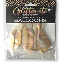 Glitterati Penis Party Confetti Balloon