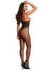 Open Cup Bodystocking - One Size - Black