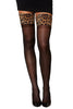 Leopard Top Thigh High - One Size - Leopard Black