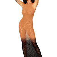 Bodystocking Gown - One Size - Black/copper