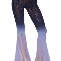 Flair Leg Pantyhose - One Size - Denim/hydrangea