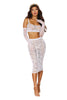 Bralette and Slip Skirt - One Size - White