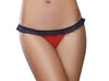 Panty - Small - Red- Black