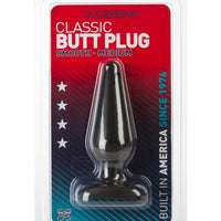 Classic Butt Plug Smooth - Medium - Black