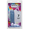 Crystal Jellies 7 Inch Ballsy Supercock - Clear