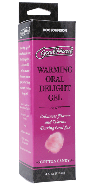 Goodhead - Warming Oral Delight Gel - Cotton Candy - 4 Fl. Oz.
