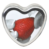 Edible Heart Candle - Strawberry - 4 Oz.