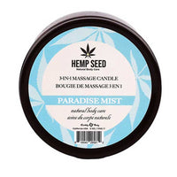 Hemp Seed 3-in-1 Massage Candle - Paradise Mist 6 Oz