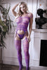 Purple Haze Strappy Gartered Bodystocking - One  Size