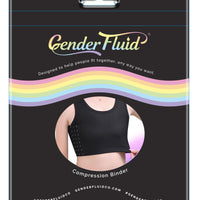 Gender Fluid Chest Compression Binder - Medium -  Black