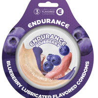 Endurance Condoms -Blueberry - 3 Pack