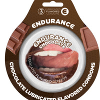 Endurance Condoms - Chocolate -3 Pack