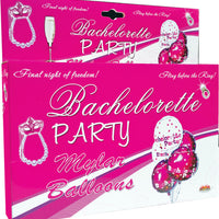 Bachelorette Party Foil Balloons 9 Pack Assorted  Colors
