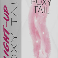 Foxy Tail - Light Up Faux Fur Butt Plug - Pink Plug - Pink