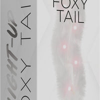 Foxy Tail - Light Up Faux Fur Butt Plug - White Plug - White