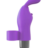 The 9's Flirt Finger Bunny Finger Vibrator - Purple