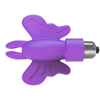 The 9's Flirt Finger Butterfly Finger Vibrator - Purple