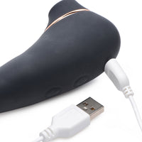 Shegasm Pose 7x Bendable Suction Silicone Vibrator - Black