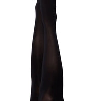 Danielle - Black Opaque Thigh High - Size a - Black
