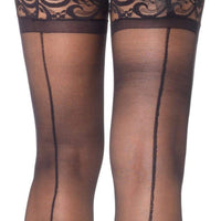 Stay Up Sheerthigh Highs - Black - One Size