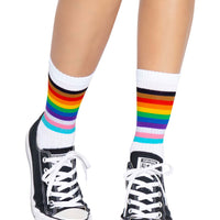Pride Crew Socks - One Size - Rainbow