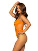 Hexi Net Keyhole Bodysuit - One Size - Neon Orange