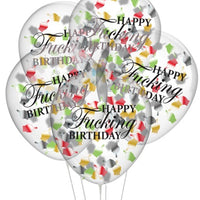 Happy Fucking Birthday Confetti Balloons