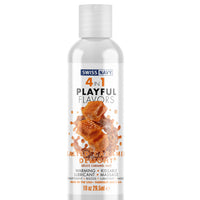 Swiss Navy 4-in-1 Playful Flavors -  Salted Caramel Delight - 1 Fl. Oz.