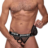 Cock Pit Net Cock Ring Jock - L- XL - Black