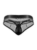 Cock Pit Net Cock Ring Thong - S- M - Black