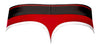 Retro Sport Panel Thong - L- XL - Red- Black