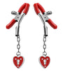 Charmed Heart Padlock Nipple Clamps