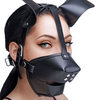 Pup Puppy Play Hood and Breathable Ball Gag