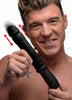 8x Auto Pounder Vibrating and Thrusting Dildo With Handle - Black