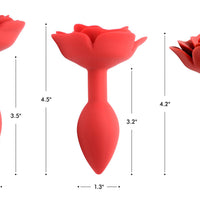 Booty Bloom Silicone Rose Anal Plug - Medium